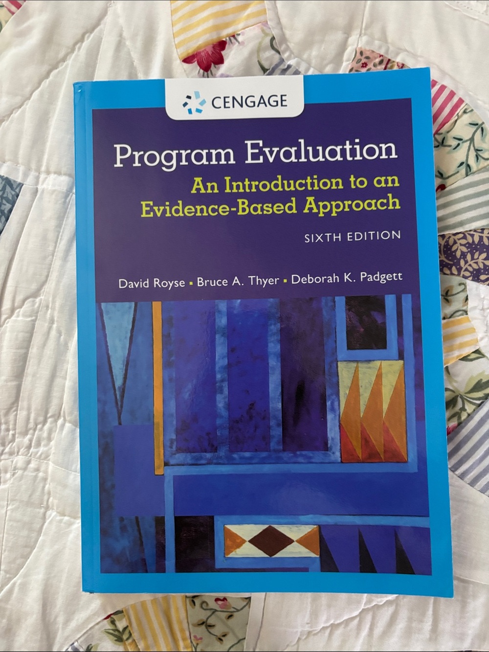 Cengage Program evaluation: an introduction to an evidence based approach 6th ed